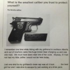 What's The Smallest Caliber You Trust?