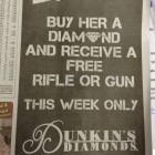 Buy a Diamond Get A Free Gun