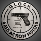 Glock Safe Action Pistols Aluminum Sign