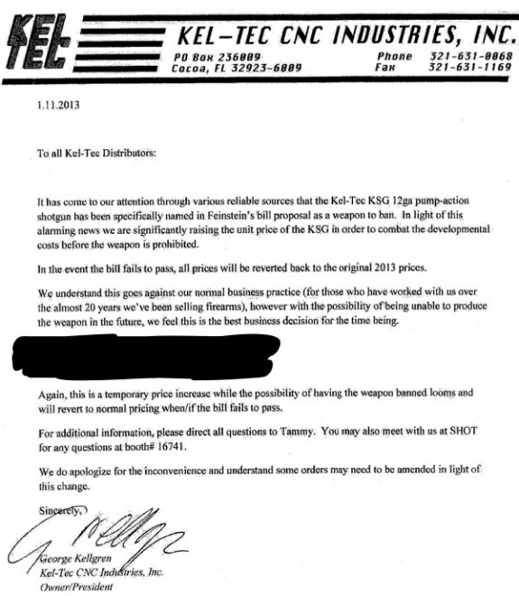 kel-tec-ksg-price-increase